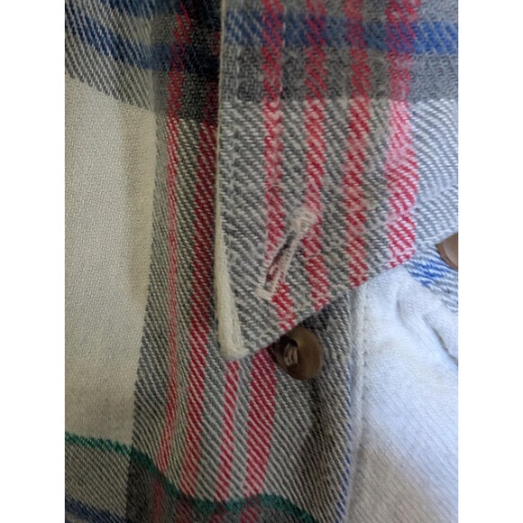 90s Colours by Alexander Julian Plaid Flannel Shirt: Vintage Flannel Size Mens L - Picture 7 of 8